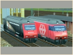 E-Lokomotive Re460 026 und SBB Re460 098