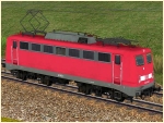 Elektrische Gterzuglokomotive BR 140 der DBAG in verkehrsroter Farbgebung Epoche V