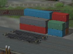 DR/DB Lbgjs598 mit Containern 20/40ft