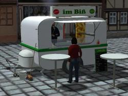 Trinkhalle und Imbisswagen