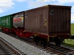 6-achsiger Containertragwagen Sggrss80 DBAG Ep.V...