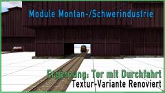 Module fr die Schwerindustrie | Userwunsch | Halle/Htte mit Toren | Variante nach Renovierung