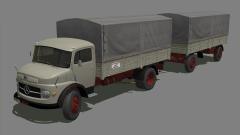 Mercedes L 322 + Anhänger / Grau-Schwarz (V14NJE10101 ) Mercedes L 322 + Anhänger / Grau-Schwarz (V14NJE10101 )