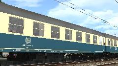 D-Zugwagen der DB in ozeanblau-beige  Sonder-Set Interzonenzugverkehr Epoche 4b