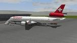 Flugzeug MD11-Swiss (Passagier