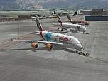 A380 A6-EEP, A6-EET, A6-EEH (