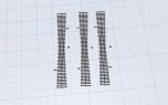 Normalspur DKW Weichen mit gel