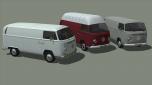 VW T2a Kastenwagen mit Hochdach, Set 2 neue Farb...