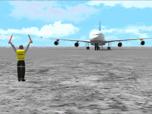 Animierte Flugfeld Mitarbeiter