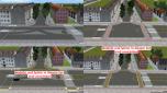Sparset 1Spur-Straßen mit Radwegen nach Berliner...