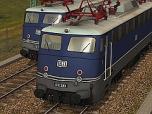 E-Loks E 10 Bügelfalte blau mit Versuchslackieru...