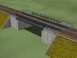 Zweigleisige Eisenbahnbrücke (Stahltrog)