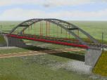 Zweigleisige Stabbogenbrücke &
