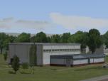 Schulsporthalle mit Sportplatz