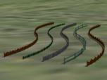 Zaun-Splines in 3D Ausführung
