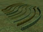Hecken und Zypressen als 3D-Sp