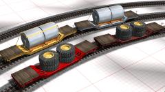 Depressed-Center FlatCar 2x2 (V14NEN10009 ) Depressed-Center FlatCar 2x2 (V14NEN10009 )