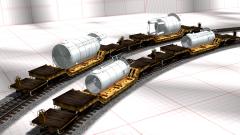 Depressed-Center FlatCar 2x2x2x2 (V14NEN10024 ) Depressed-Center FlatCar 2x2x2x2 (V14NEN10024 )
