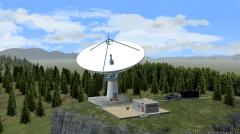 Cassegrain-Großantenne GA-31 mit Betriebsgebäude (V14NWR10001 ) Cassegrain-Großantenne GA-31 mit Betriebsgebäude (V14NWR10001 )