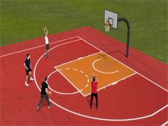 Basketball Platz mit Spielern (V15NWS30224 ) Basketball Platz mit Spielern (V15NWS30224 )