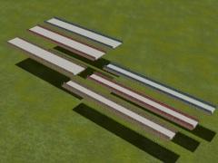 Stahlbrücke als 3D-Spline mit Widerlager (V17NVZ10002 ) Stahlbrücke als 3D-Spline mit Widerlager (V17NVZ10002 )